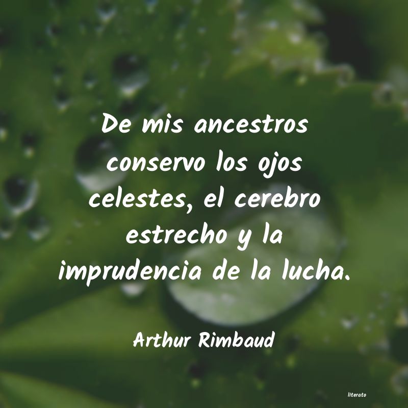 frases de Arthur Rimbaud