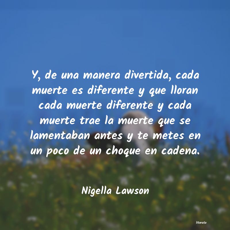 Frases de Nigella Lawson