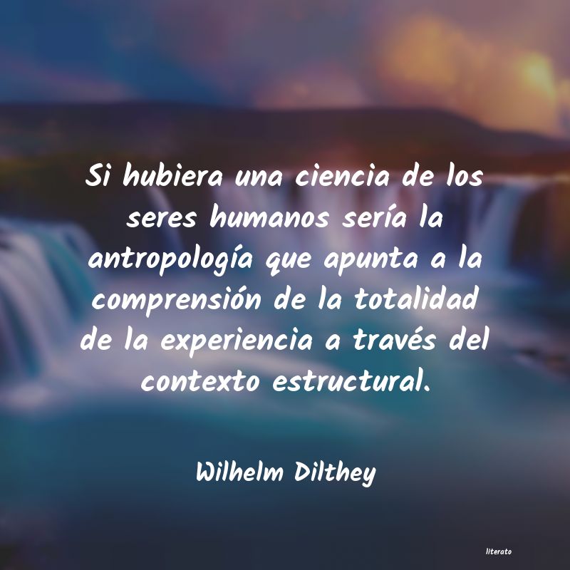 Frases de Wilhelm Dilthey