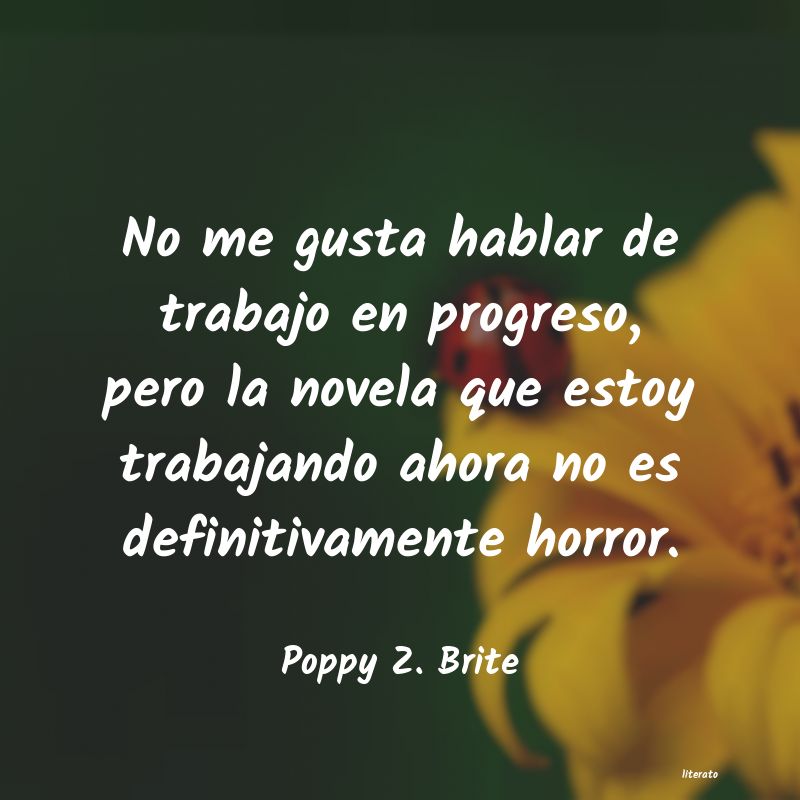 frases de Poppy Z. Brite