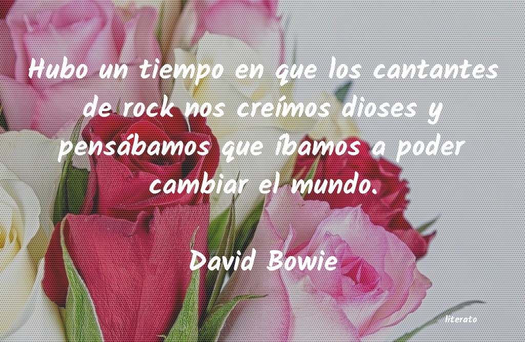 frases de David Bowie