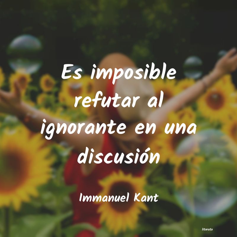 Frases de Immanuel Kant