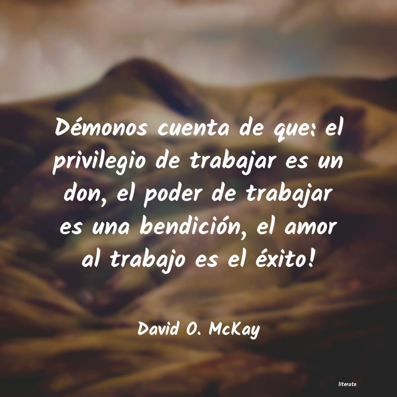 frases de David O. McKay