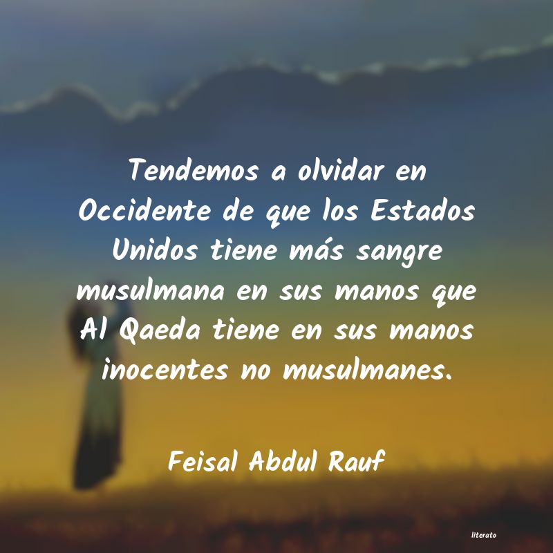 frases de Feisal Abdul Rauf