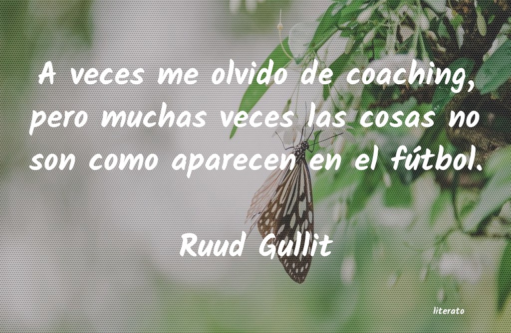 frases de Ruud Gullit