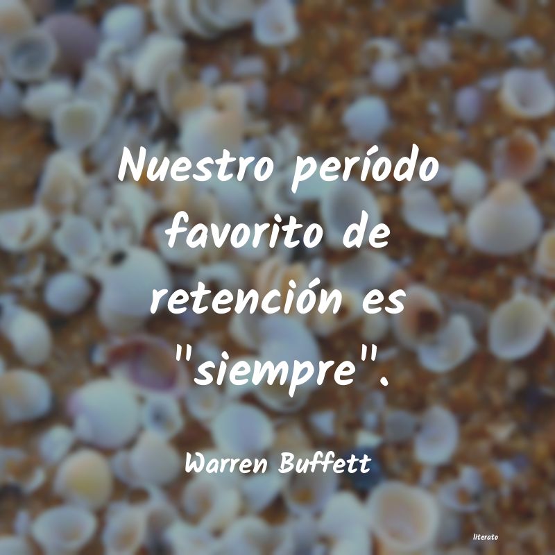 frases de Warren Buffett