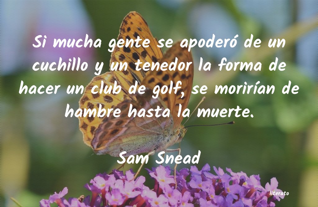 Frases de Sam Snead