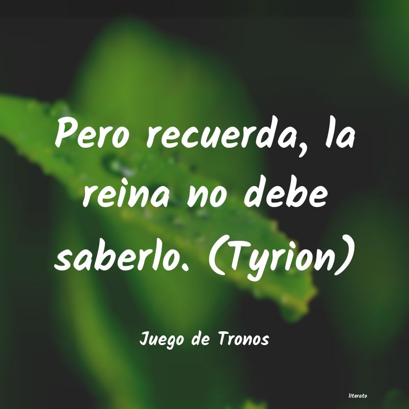 frases de Juego de Tronos