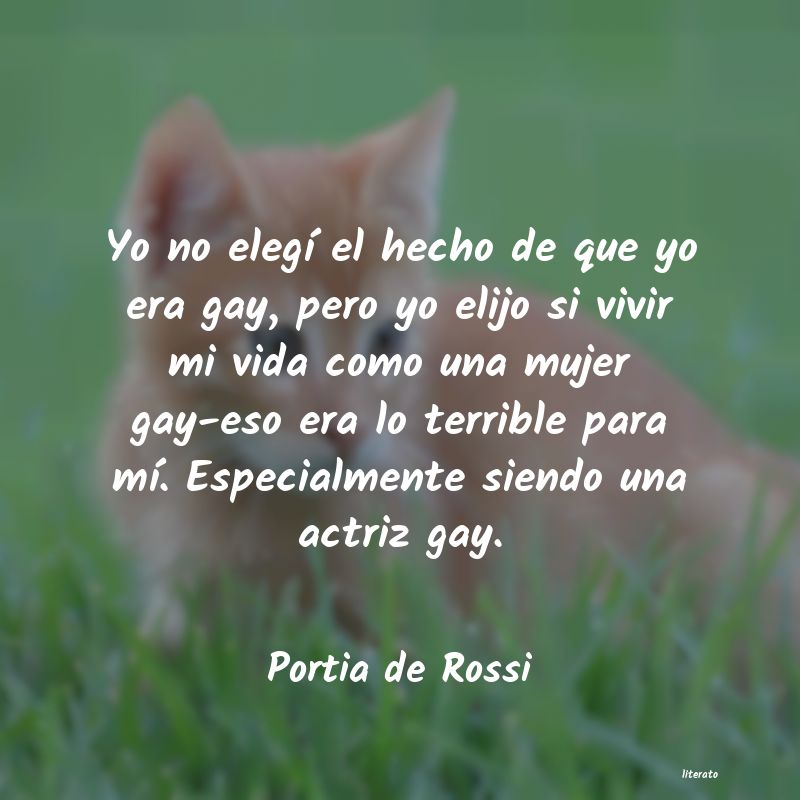 frases de Portia de Rossi