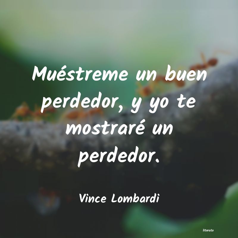 frases de Vince Lombardi