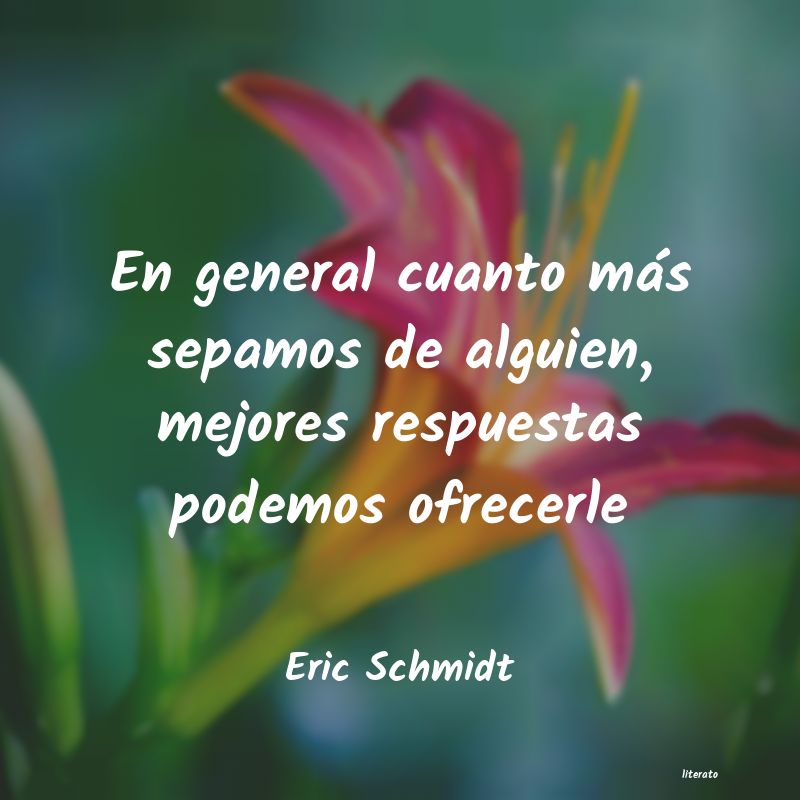 frases de Eric Schmidt