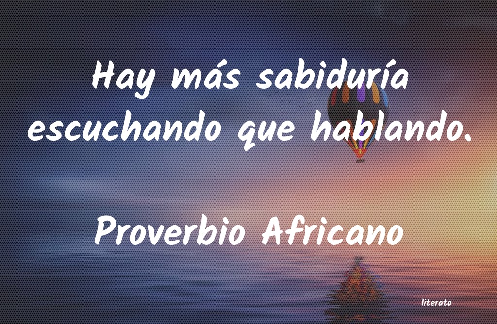 Frases de Proverbio Africano