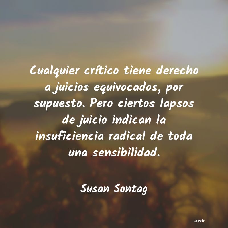 Frases de Susan Sontag