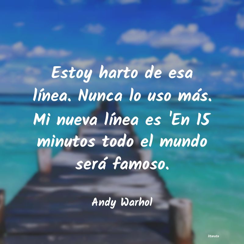 frases de andy warhol amor
