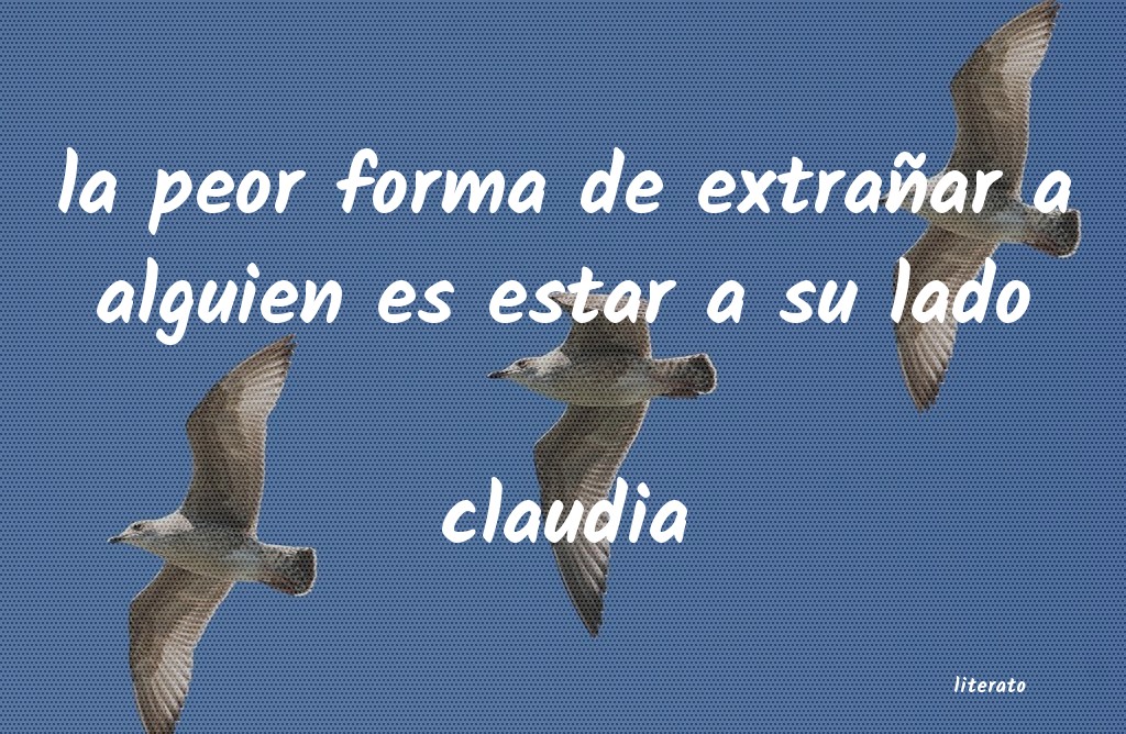 frases de claudia