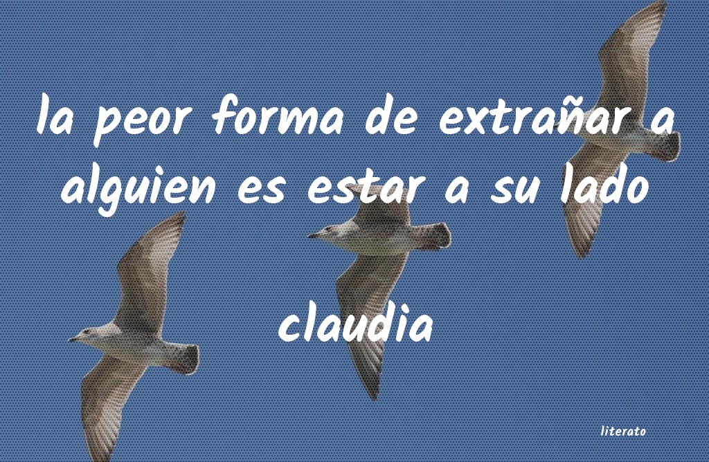 Frases de claudia