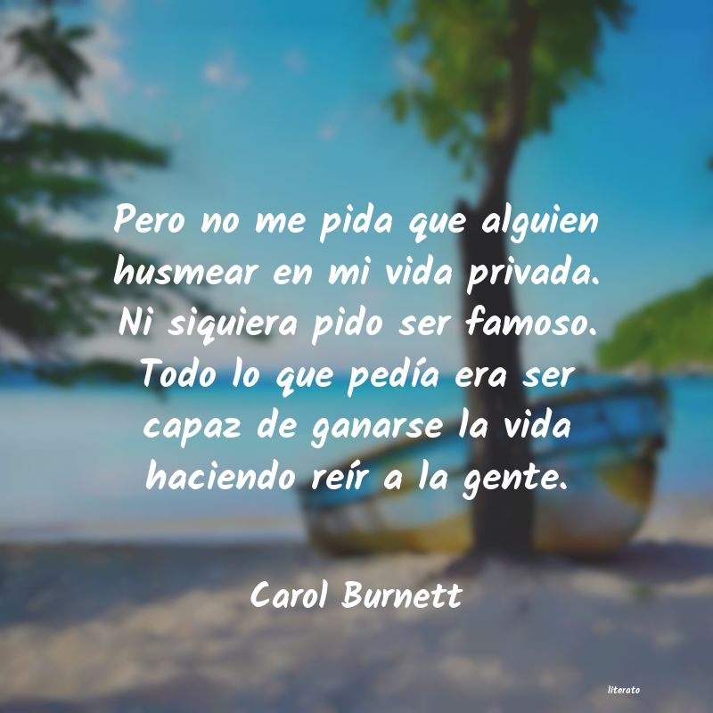 frases de Carol Burnett