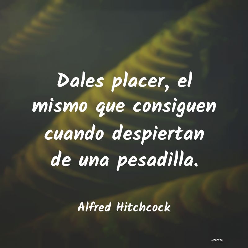 Frases de Alfred Hitchcock