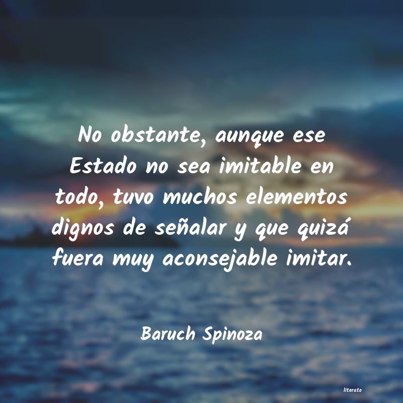 Frases de Baruch Spinoza