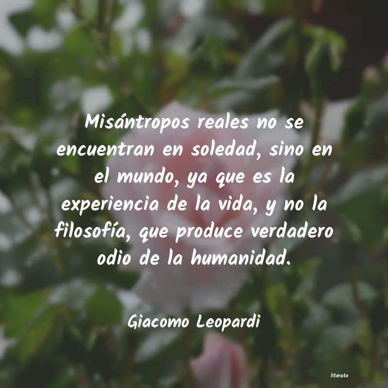 Frases de Giacomo Leopardi