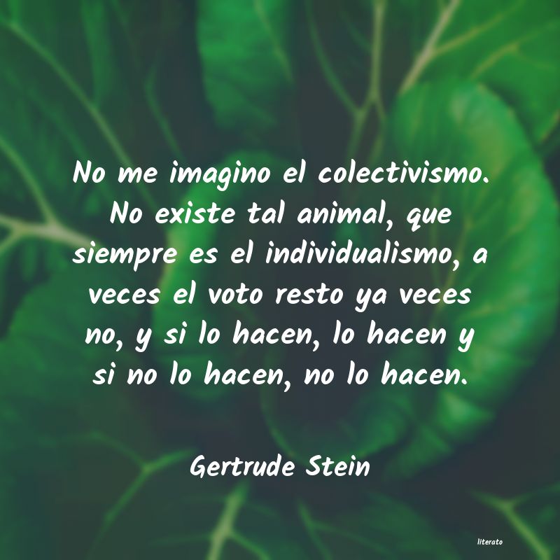frases de Gertrude Stein