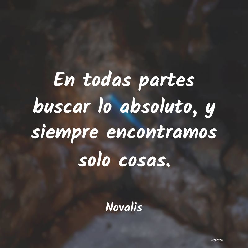 frases de Novalis