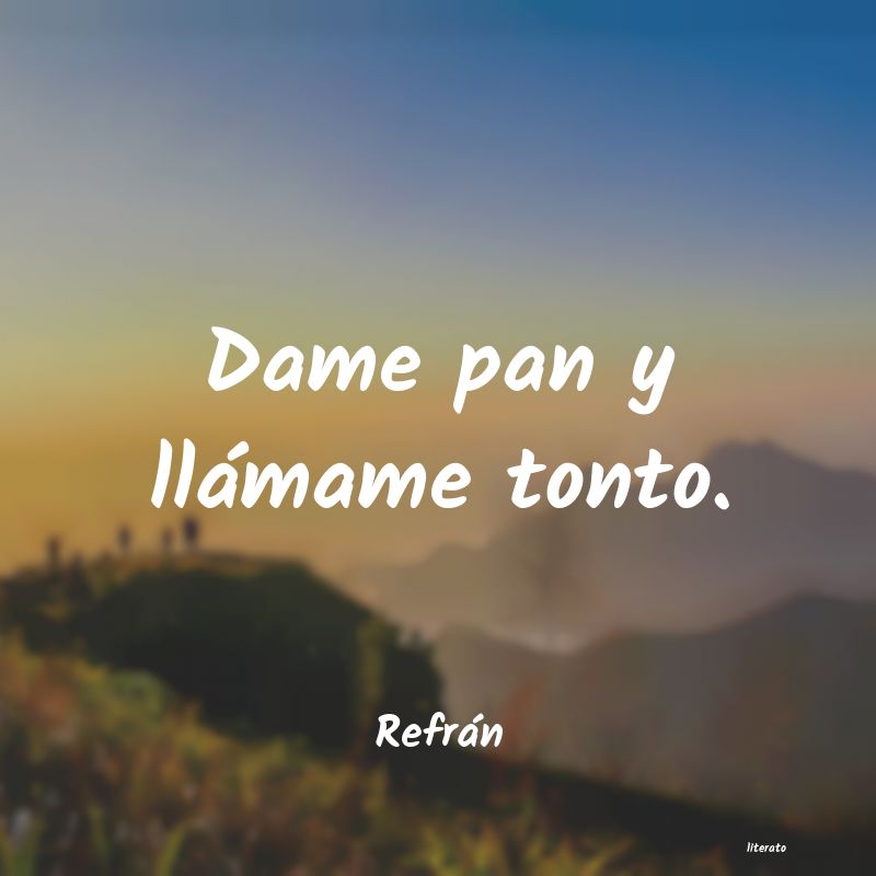 Frases de Refrán