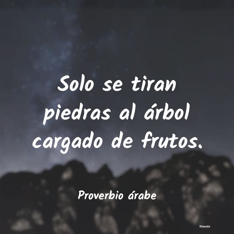 Frases de Proverbio árabe