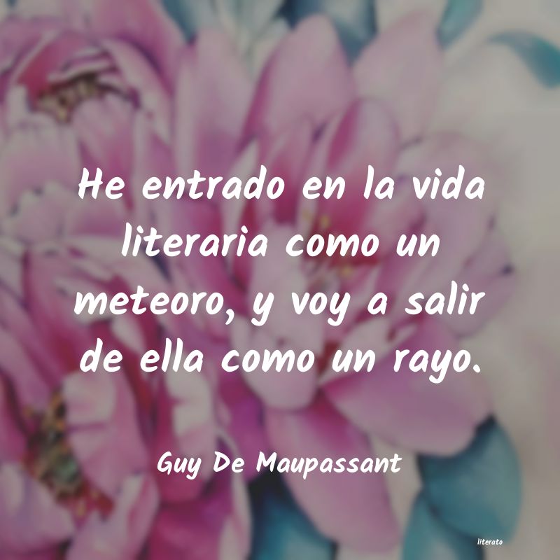 Frases de Guy De Maupassant