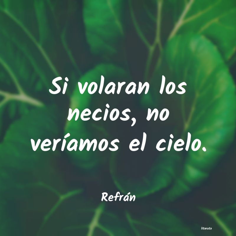 Frases de Refrán