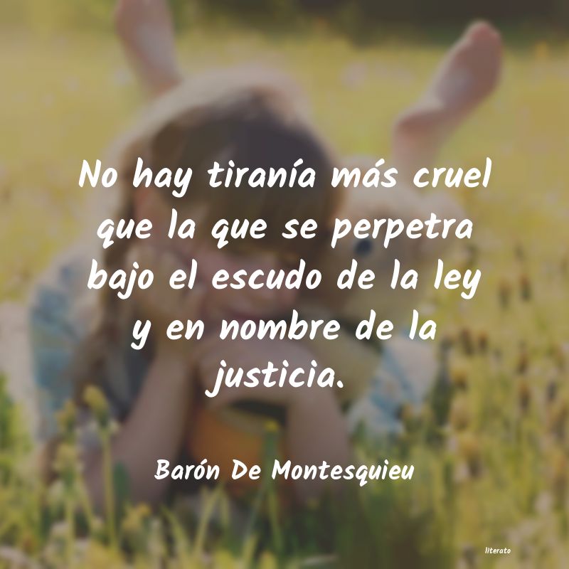frases de Barón De Montesquieu