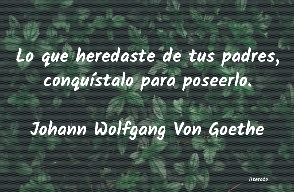 frases de Johann Wolfgang Von Goethe