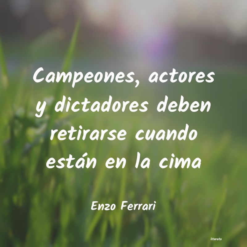 frases de Enzo Ferrari