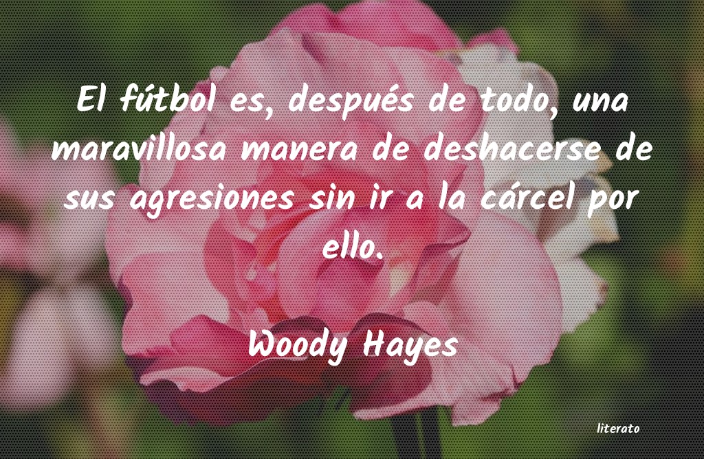 frases de Woody Hayes