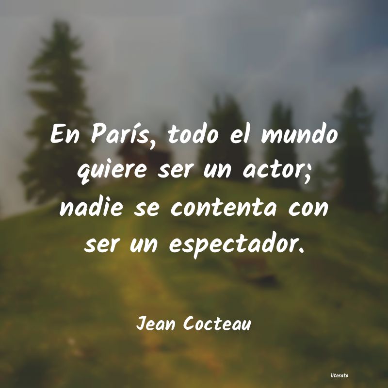 frases de Jean Cocteau