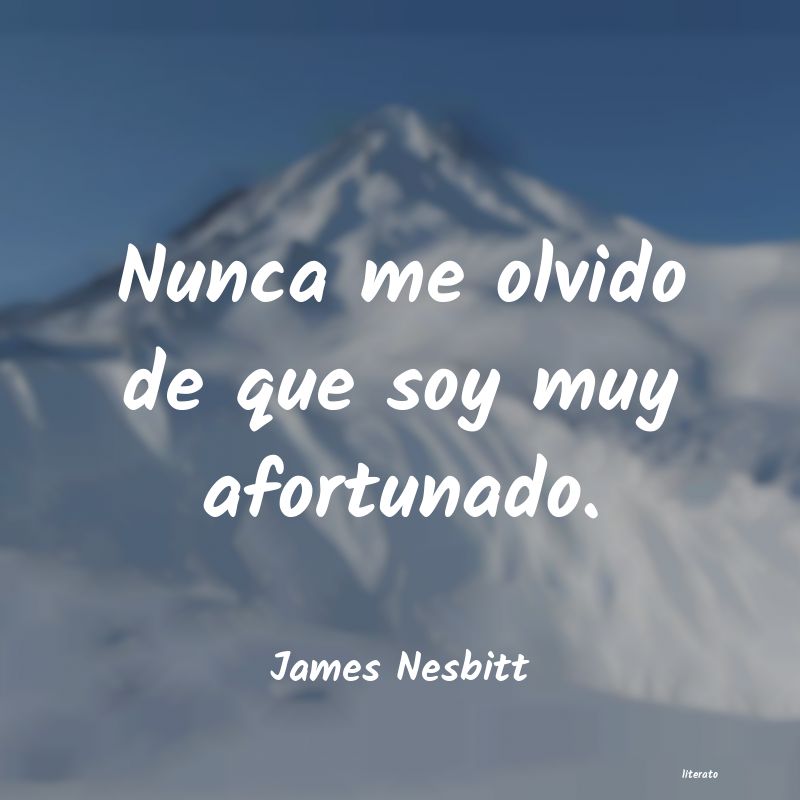 Frases de James Nesbitt