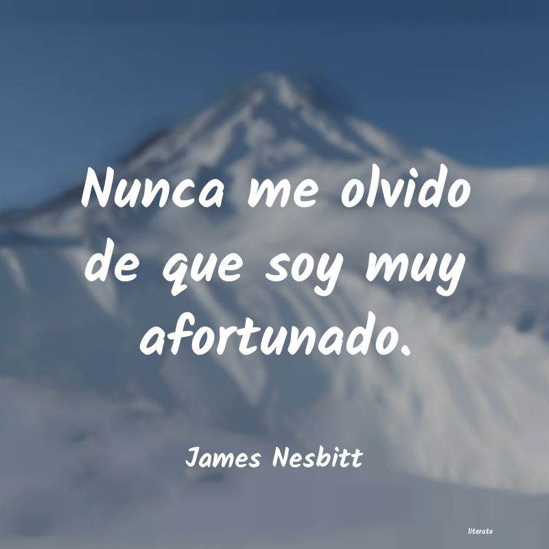 frases de James Nesbitt