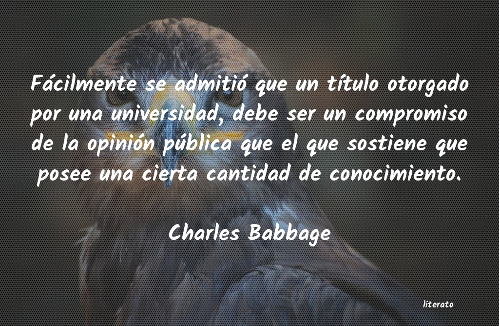 Frases de Charles Babbage