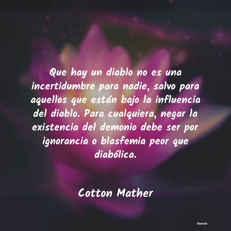 Frases de Cotton Mather