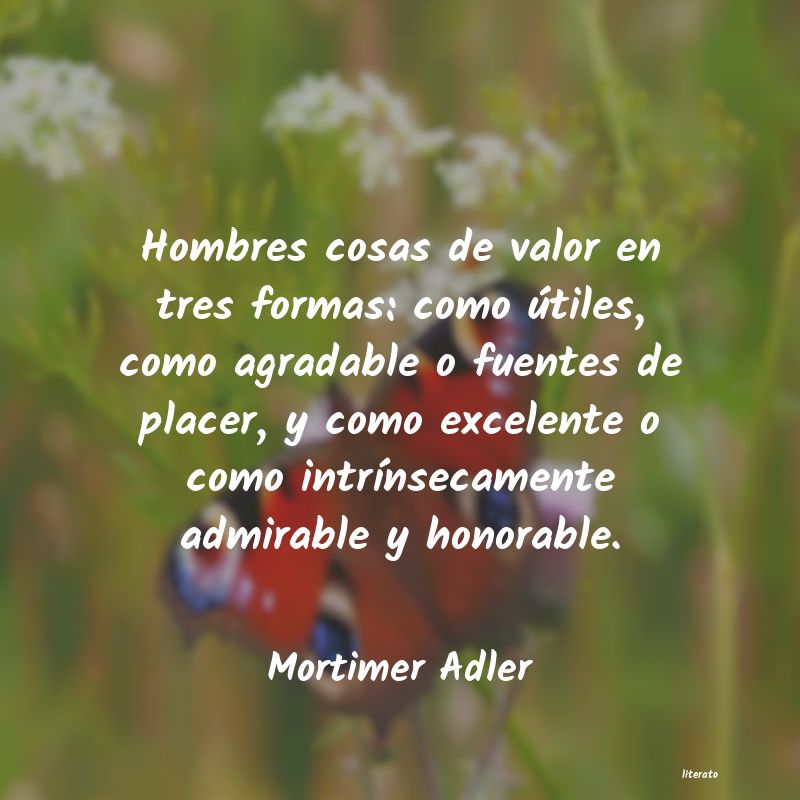 frases de Mortimer Adler