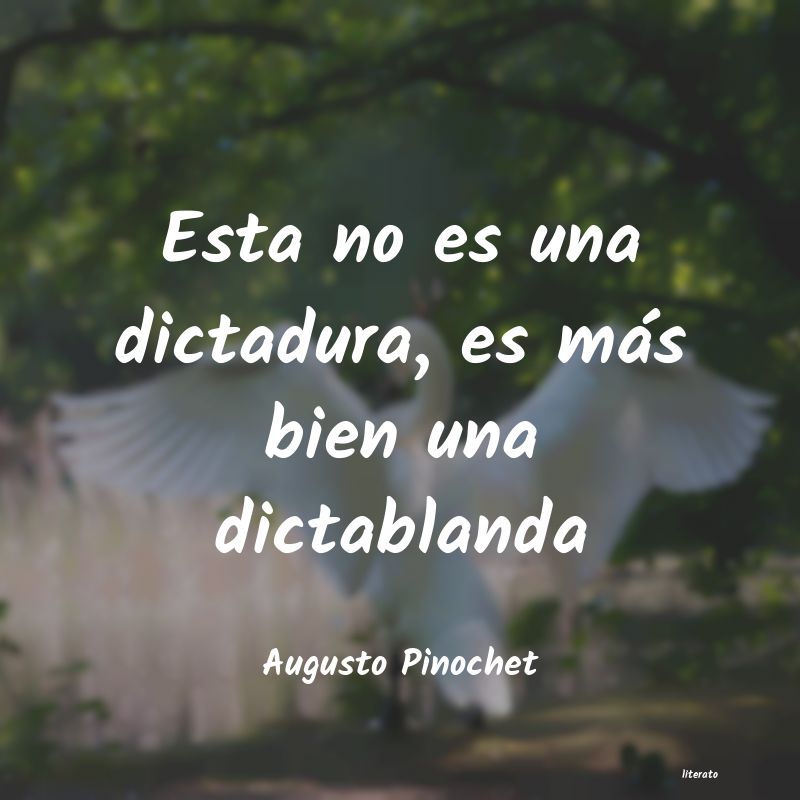 Frases de Augusto Pinochet