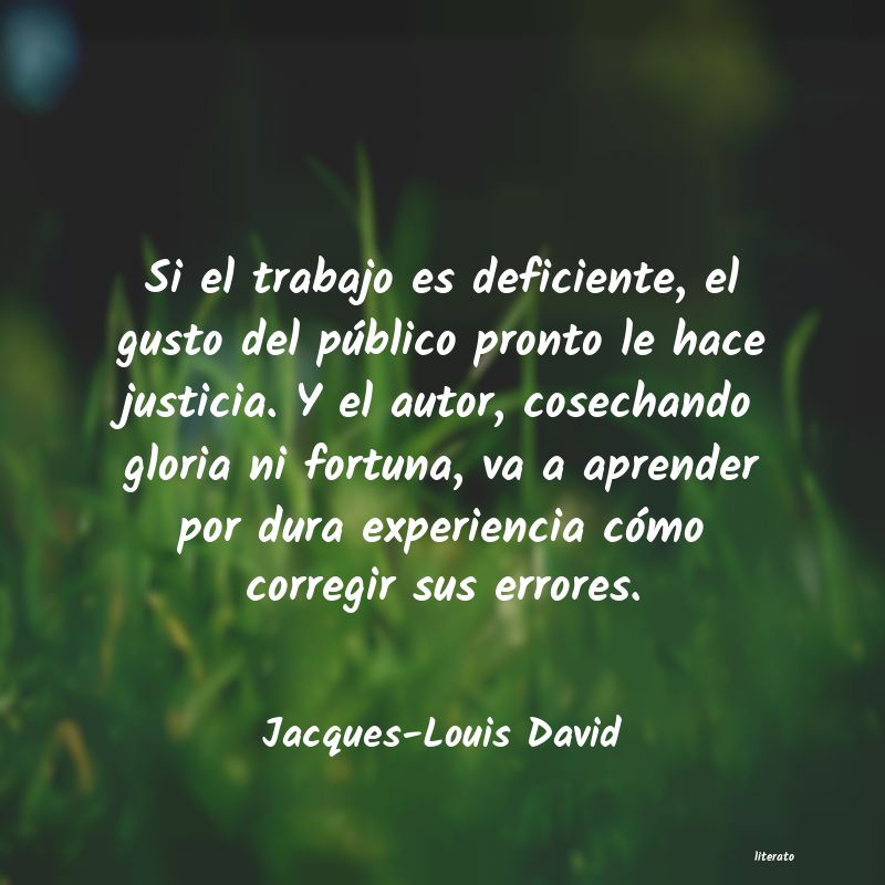 frases de Jacques-Louis David