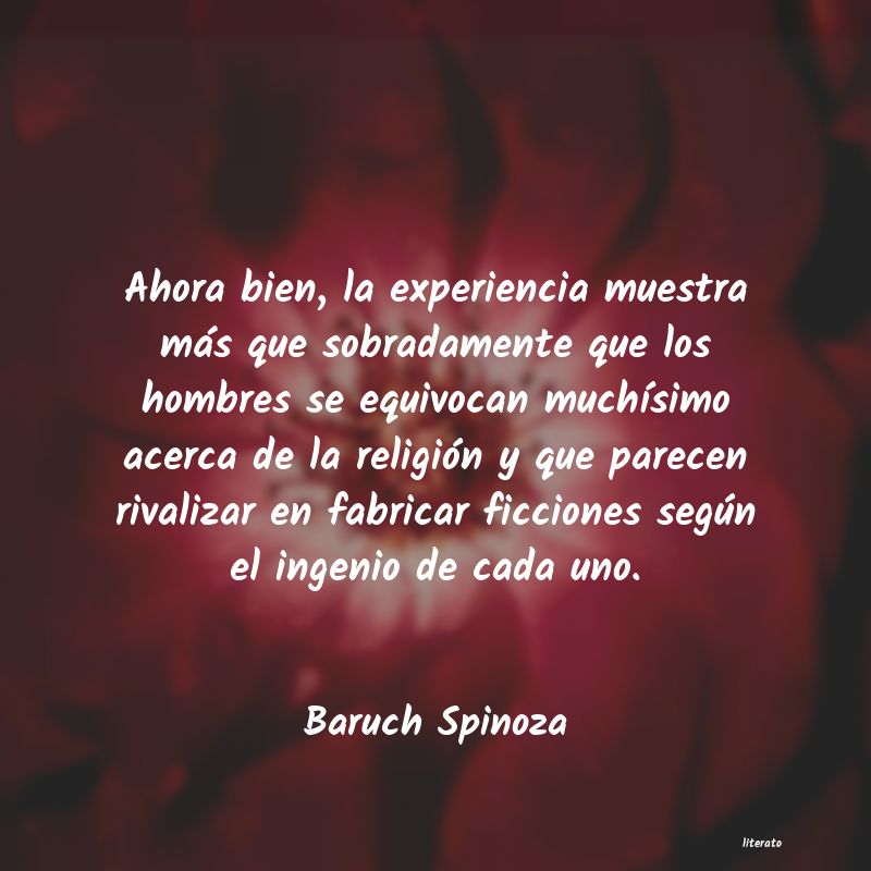 Frases de Baruch Spinoza