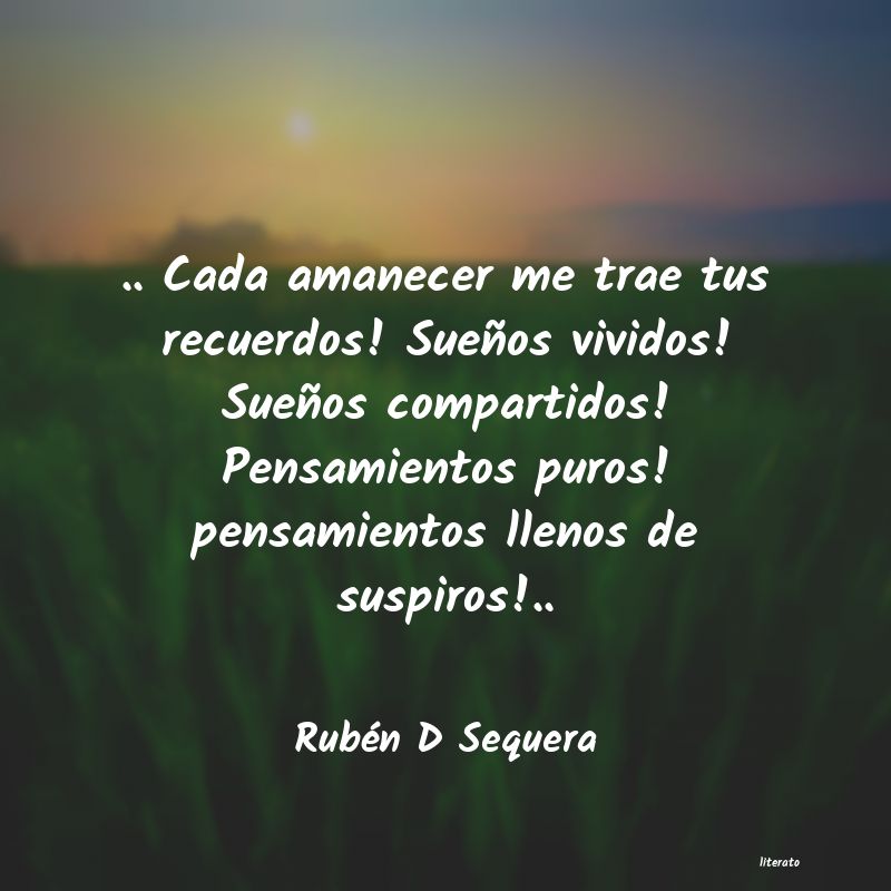 frases de Rubén D Sequera