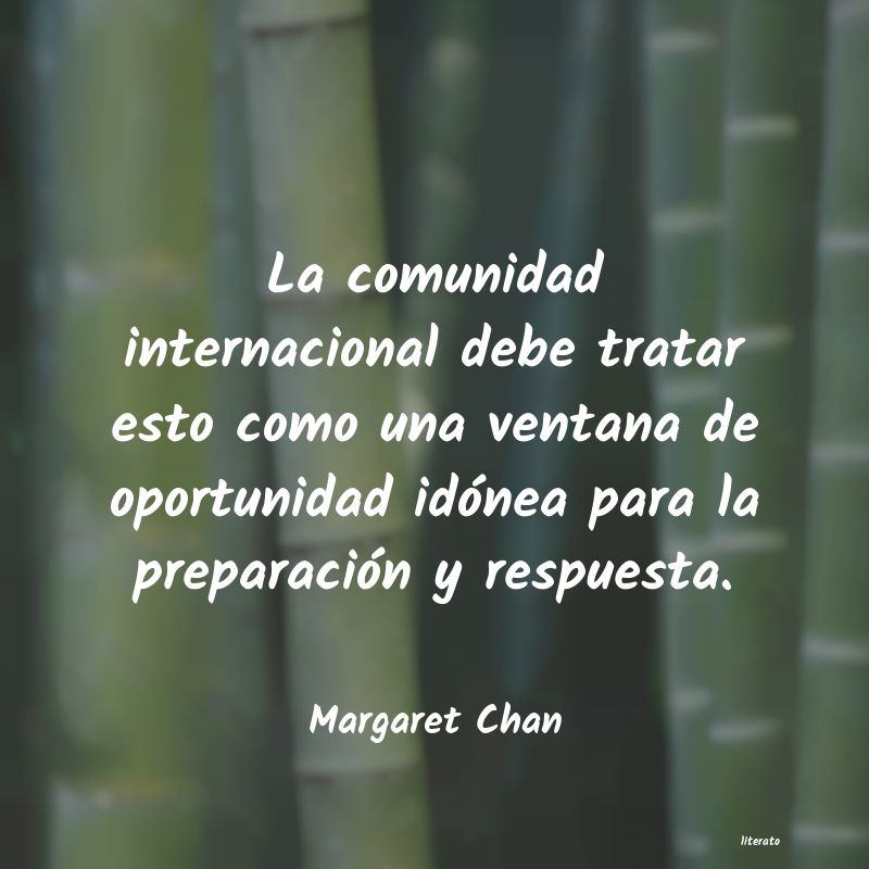 Frases de Margaret Chan