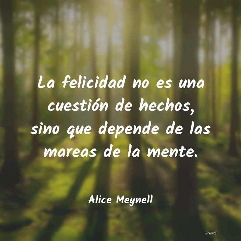 Frases de Alice Meynell