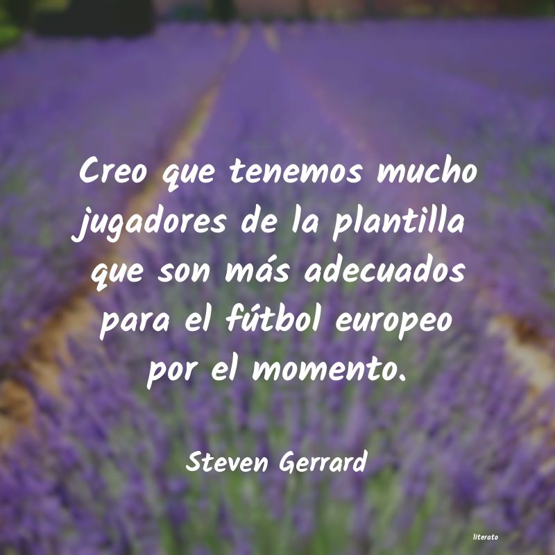 frases de Steven Gerrard
