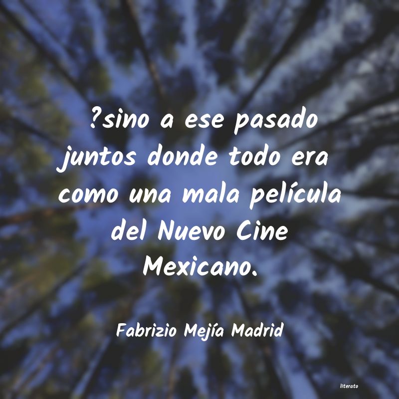 Frases de Fabrizio Mejía Madrid