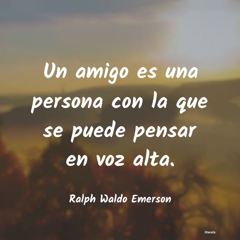 Frases de Ralph Waldo Emerson