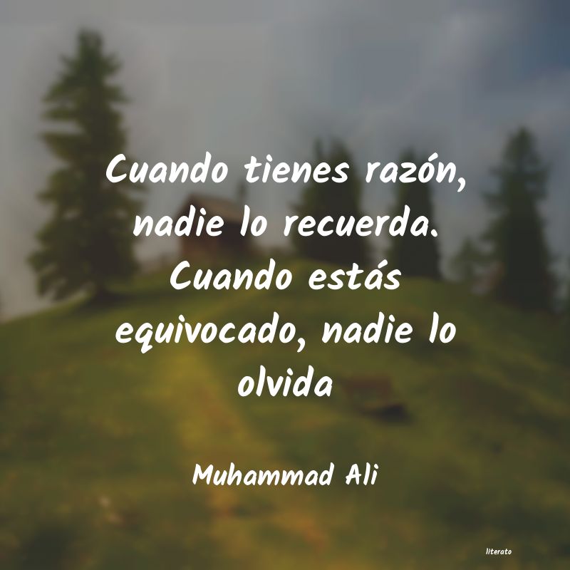 frases de Muhammad Ali